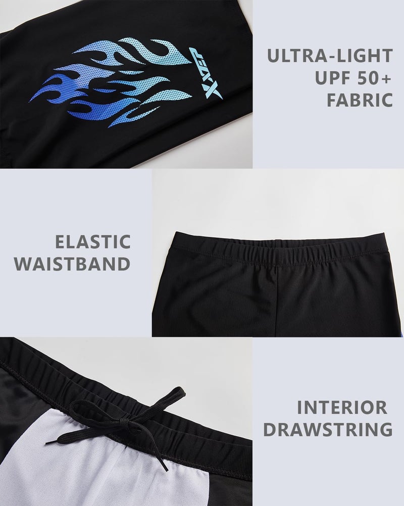 KANAV Men's Swim Jammers Athletic Swimsuit Compression Swimwear Bathing Swimming Shorts Endurance Long Racing Training - Image 5